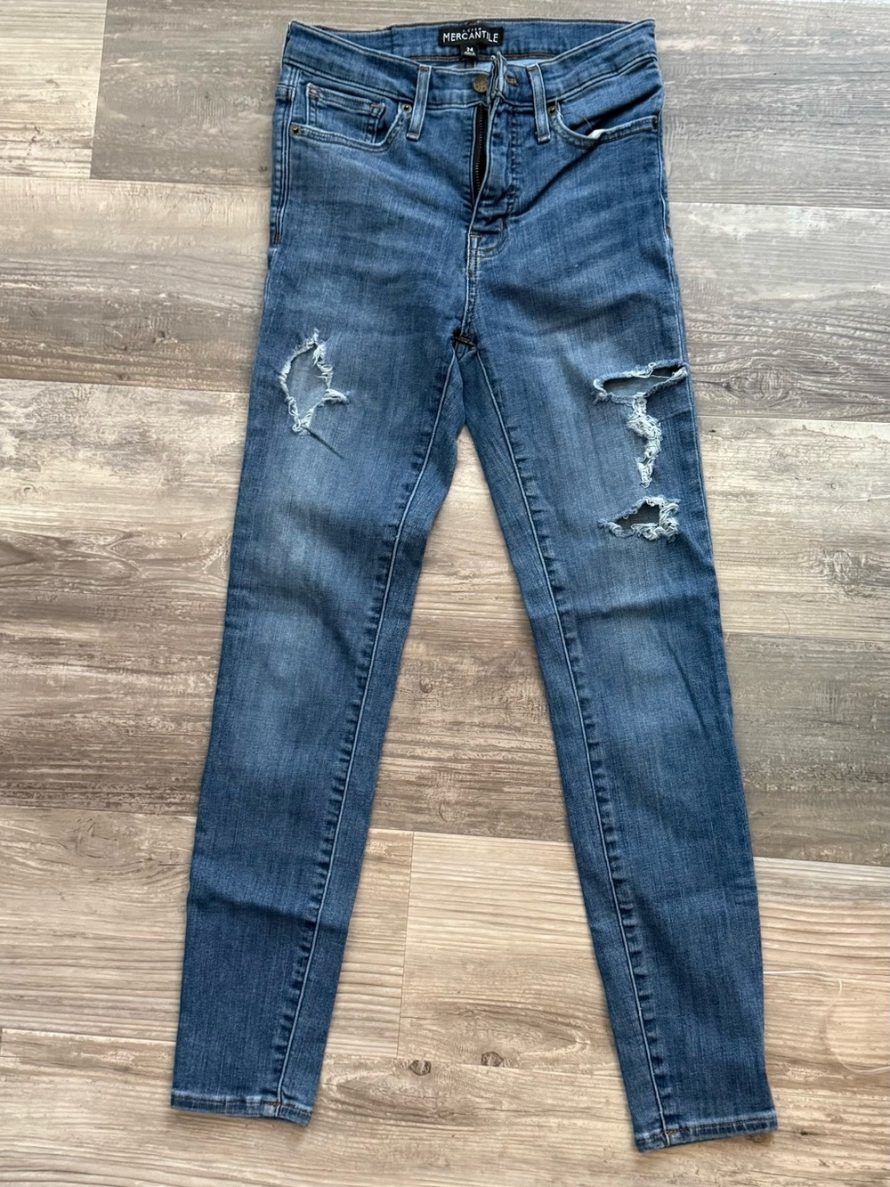 J Crew ripped skinny Jeans